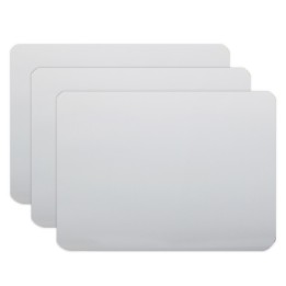 Flipside Products Two-Sided Dry Erase Board, 6" x 9", Pack of 3