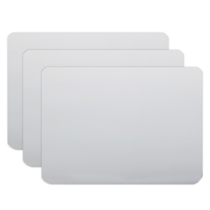 Flipside Products Two-Sided Dry Erase Board, 6" x 9", Pack of 3