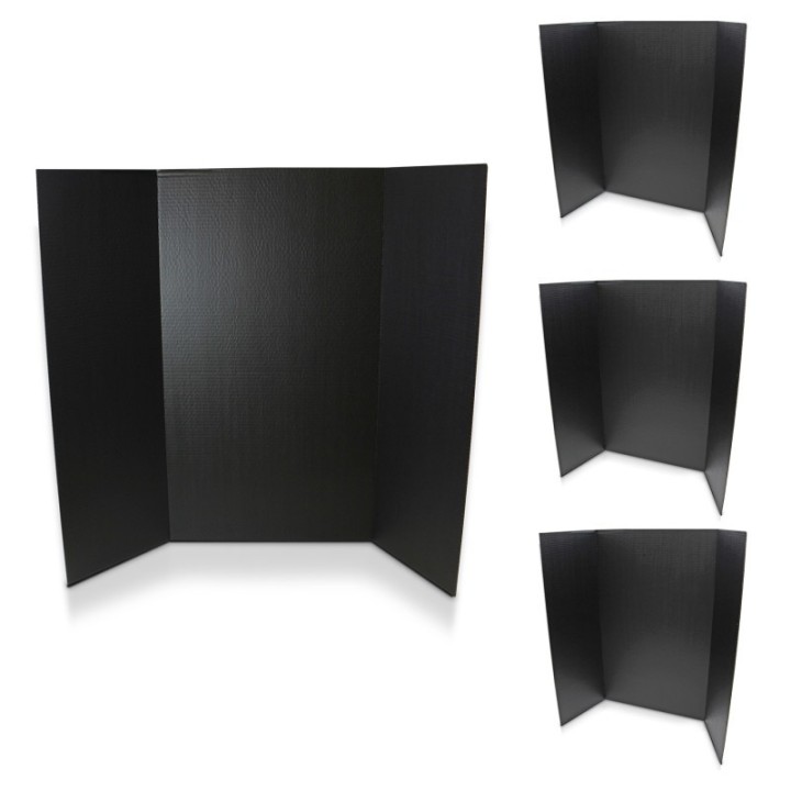 Flipside Products 1-Ply Project Board, 36" x 48", Black, Pack of 4
