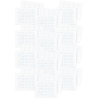Flipside Products Two-Sided Dry Erase Learning Mat, 9" x 12", Letters & Numbers, Pack of 24
