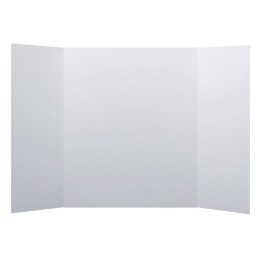 Flipside Products Corrugated Project Board, 1 Ply, 24" x 48", White, Pack of 24