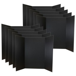 Flipside Products 1 Ply Project Board, Black, 36" x 48", Bulk Pack of 10