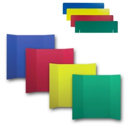 Flipside Products Corrugated Project Boards & Headers Set, 36" x 48", Assorted Colors, 24 Sets