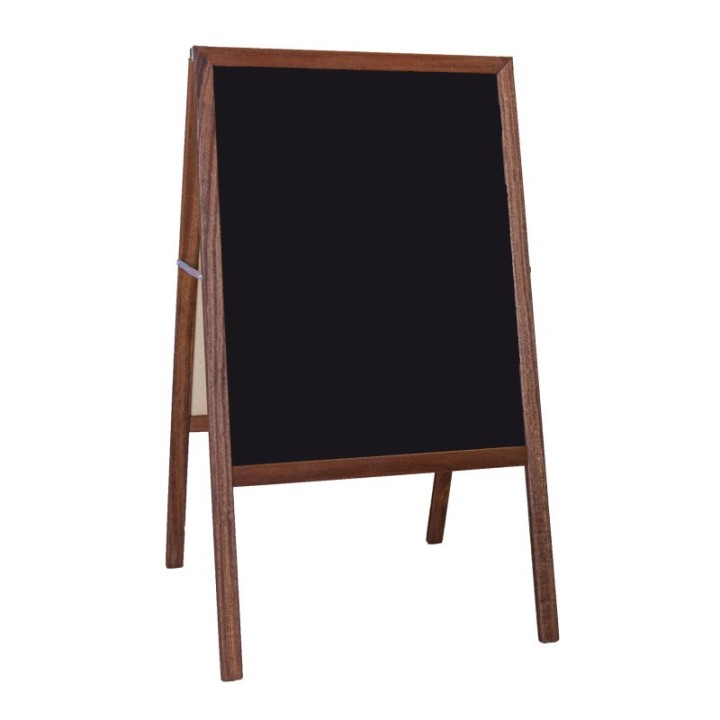 Flipside Products Stained Marquee Easel with Black Chalkboard, 42" H x 24"W