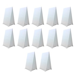 Flipside Products Premium Corrugated Plastic Dry Erase Tabletop Marquee Easel, 11" x 17", Pack of 12