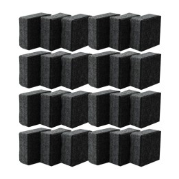 Flipside Products Felt Student Dry Erase/Chalkboard Erasers, Pack of 24