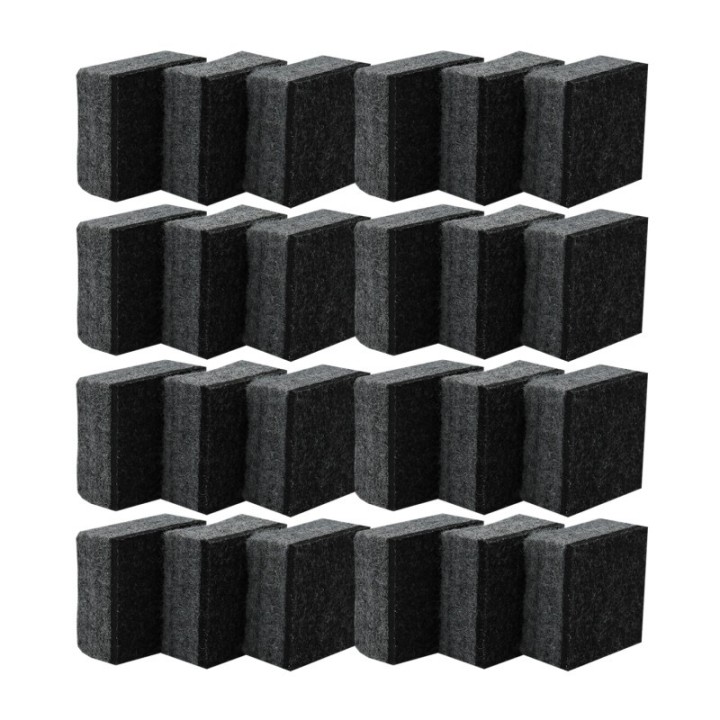 Flipside Products Felt Student Dry Erase/Chalkboard Erasers, Pack of 24