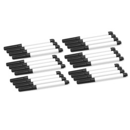 Flipside Products Dry Erase Fine Point Markers, Black, Class Pack of 24