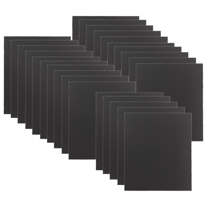 Flipside Products 3/16" Foam Board, 32" x 40", Total Black, Bulk Pack of 25