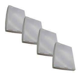 Flipside Products Translucent Plastic Storage Postal Tote Lids - 4 Pack