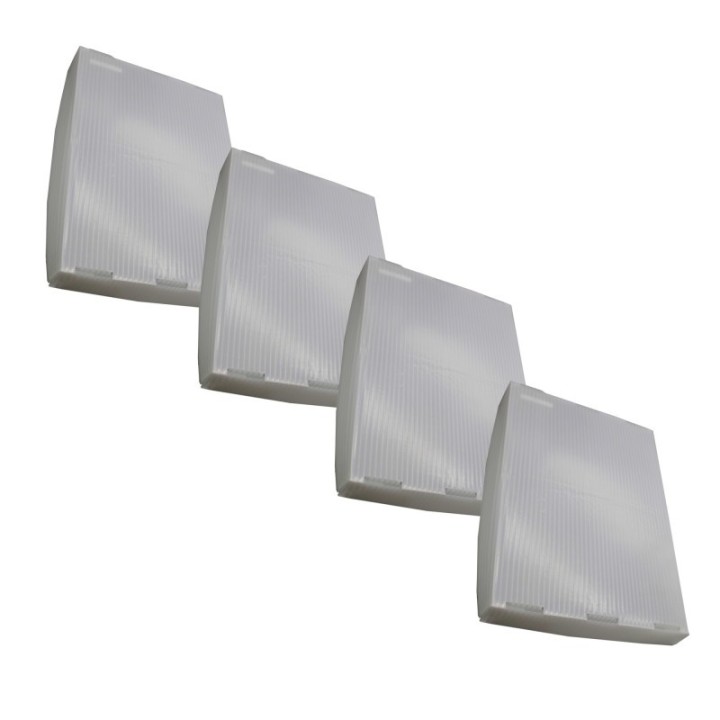 Flipside Products Translucent Plastic Storage Postal Tote Lids - 4 Pack