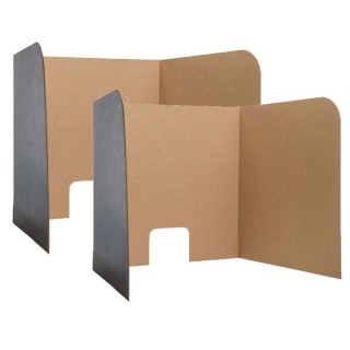 Flipside Products Computer Lab Privacy Screens, Small, 22" x 22.5" x 20", 3 Per Packs, 2 Packs