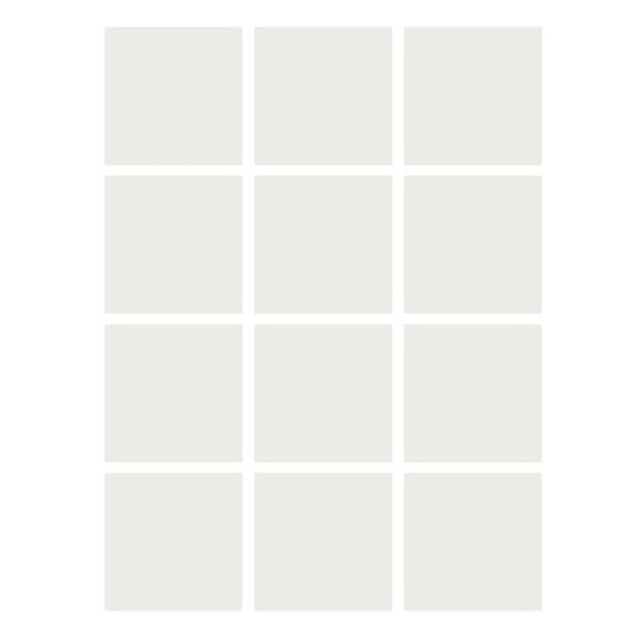 Flipside Products Dry Erase Stickables with Dry Erase Marker, White, 3" x 3", 12 Per Pack, 2 Packs