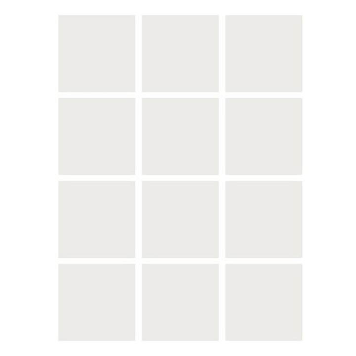 Flipside Products Dry Erase Stickables with Dry Erase Marker, White, 4" x 4", 12 Per Pack, 2 Packs