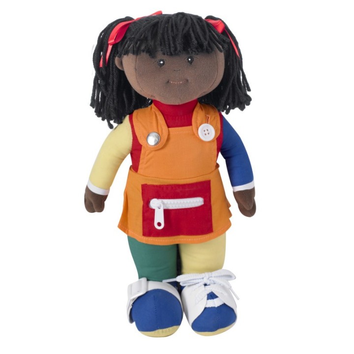 Children's Factory Learn-to-Dress Doll, Black Girl