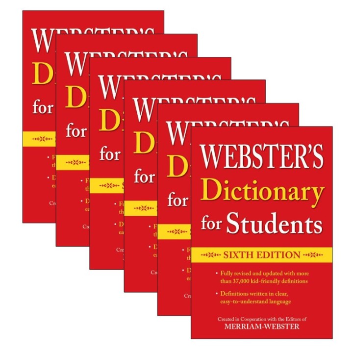 Federal Street Press Webster's Dictionary for Students, Sixth Edition, Pack of 6