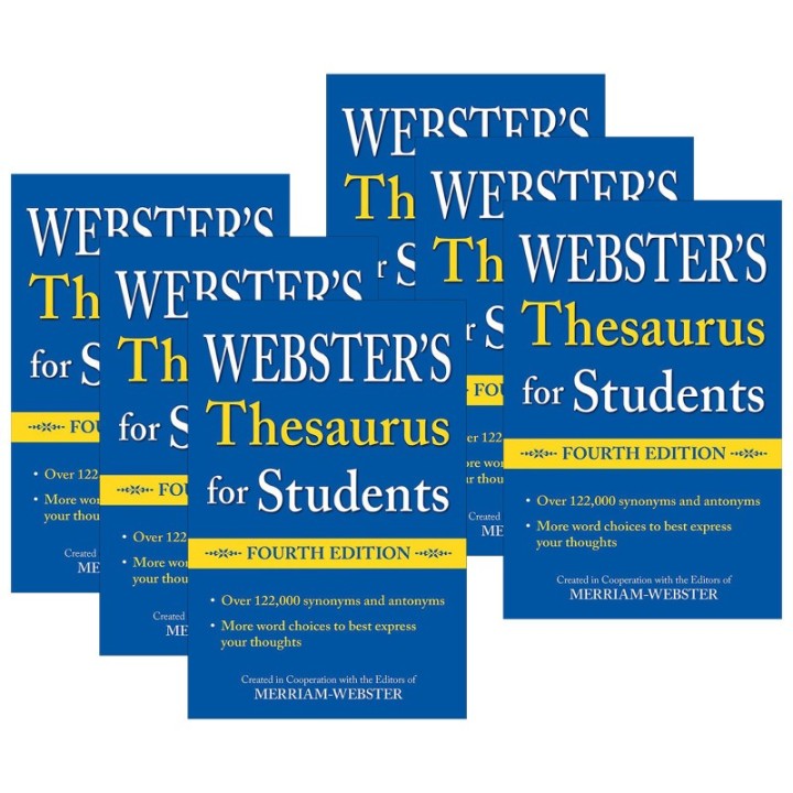 Federal Street Press Webster's Thesaurus for Students, Fourth Edition, Pack of 6