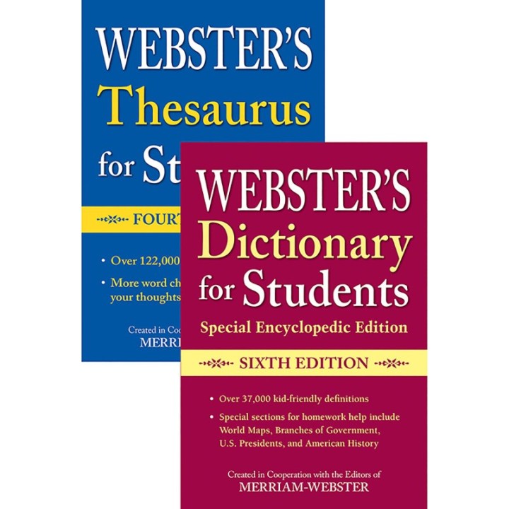 Federal Street Press Webster's For Students Dictionary/Thesaurus Shrink-Wrapped Set