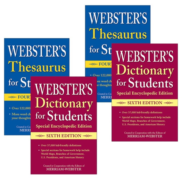 Federal Street Press Webster's For Students Dictionary/Thesaurus Shrink-Wrapped Set, 2 Sets