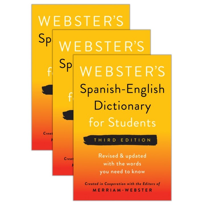 Federal Street Press Webster's Spanish-English Dictionary for Students, Third Edition, Pack of 3