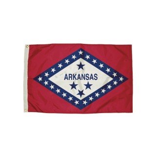 FlagZone Durawavez Nylon Outdoor Flag with Heading & Grommets, Arkansas, 3ft x 5ft