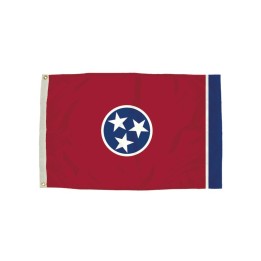 FlagZone Durawavez Nylon Outdoor Flag with Heading & Grommets, Tennessee, 3ft x 5ft