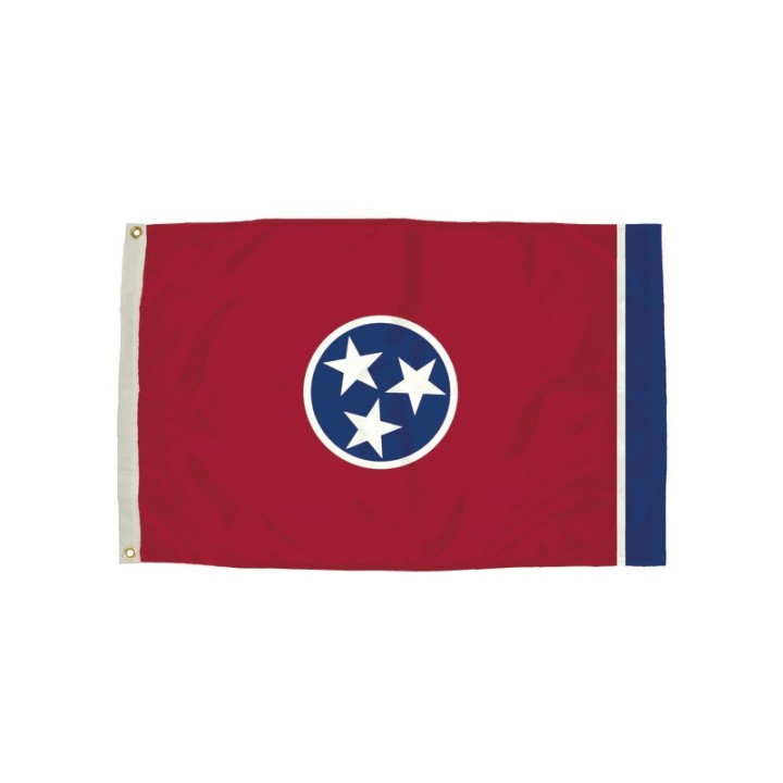 FlagZone Durawavez Nylon Outdoor Flag with Heading & Grommets, Tennessee, 3ft x 5ft