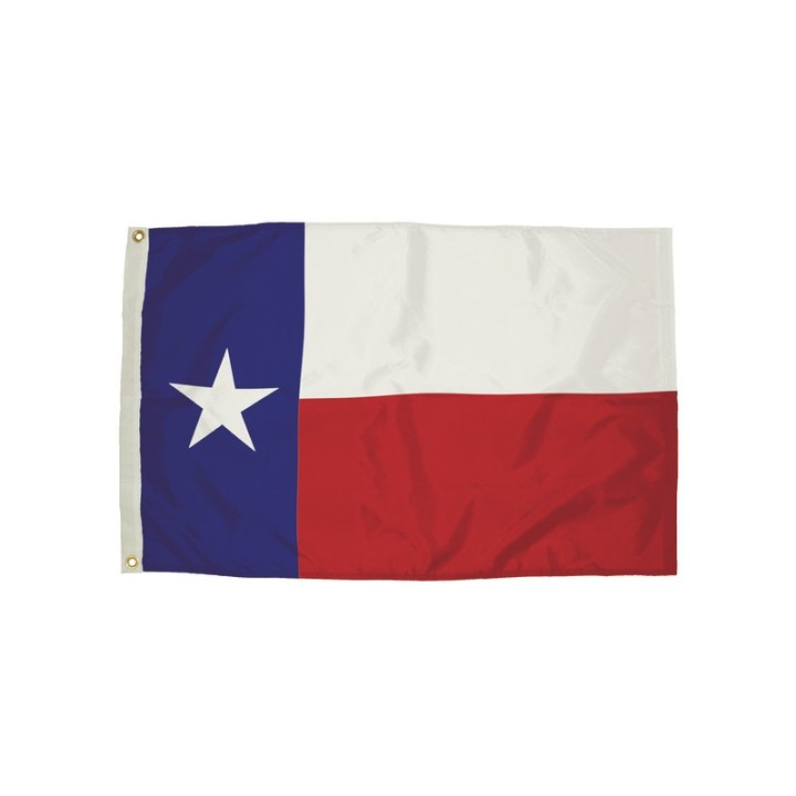 FlagZone Durawavez Nylon Outdoor Flag with Heading & Grommets, Texas, 3ft x 5ft