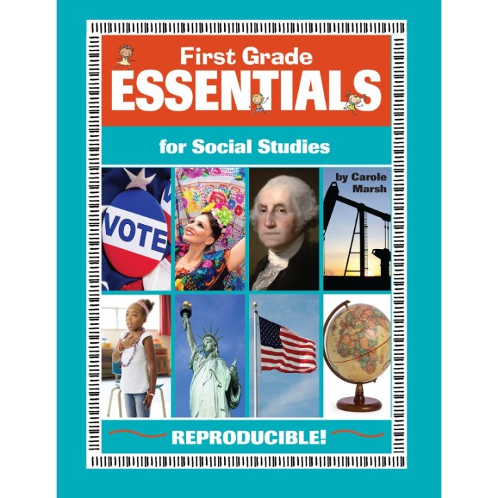 Gallopade First Grade Essentials for Social Studies Reproducible Book