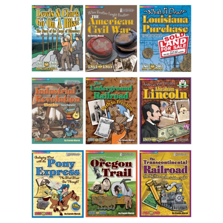 Gallopade 19th Century US History 9 Book Series