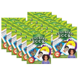 Gallopade Our Black Heritage Coloring Book, Pack of 12