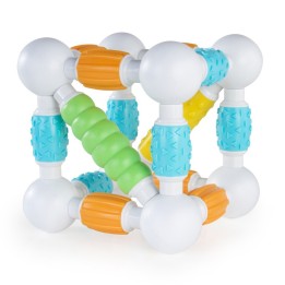 Guidecraft Grippies® Builders, Toddler Magnetic Rod & Ball Building Set, 20 Pieces