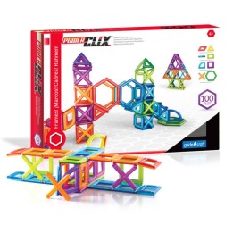 Guidecraft PowerClix® Frames, Magnetic Building Set, 100 Pieces