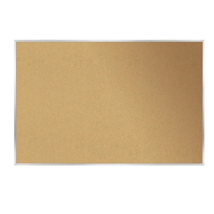Ghent® Natural Cork Bulletin Board with Aluminum Frame, 18"H x 24"W