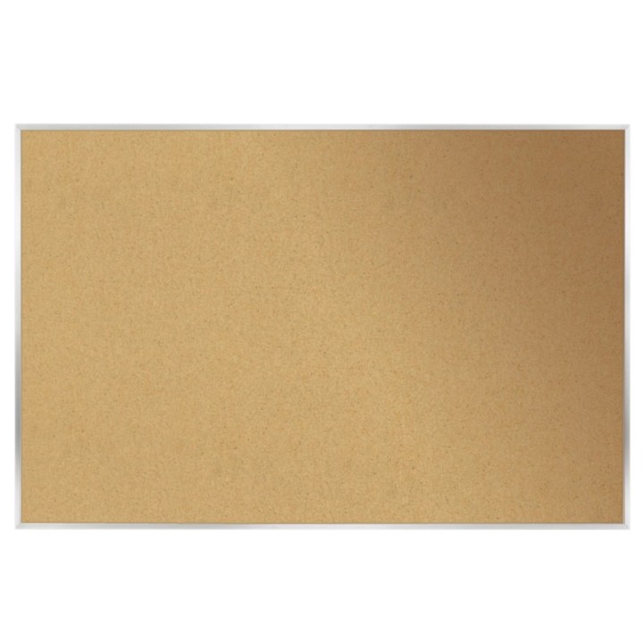 Ghent® Natural Cork Bulletin Board with Aluminum Frame, 2'H x 3'W
