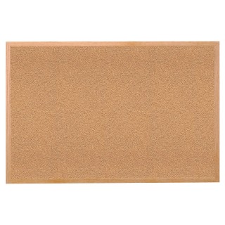 Ghent® Natural Cork Bulletin Board with Wood Frame, 2'H x 3'W