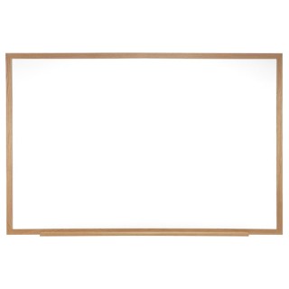 Ghent® Non-Magnetic Whiteboard with Wood Frame, 18"H x 24"W