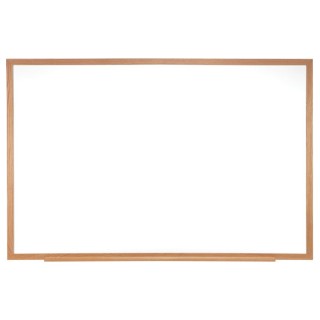 Ghent® Non-Magnetic Whiteboard with Wood Frame, 2'H x 3'W