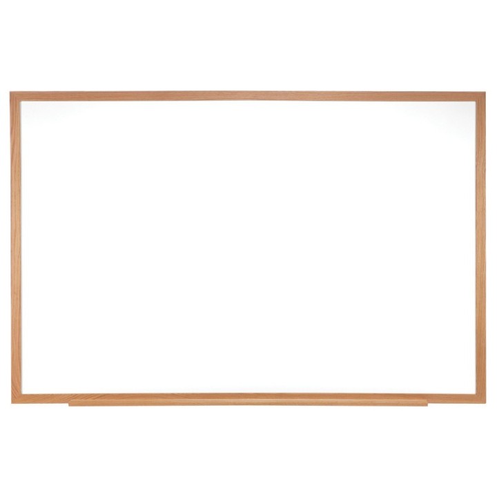 Ghent® Non-Magnetic Whiteboard with Wood Frame, 2'H x 3'W