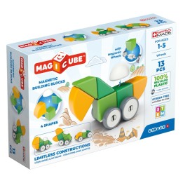 Geomag™ Magicubes Shapes Magnetic Building Blocks Recycled, 13 Pieces