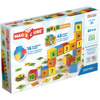 Geomag™ Magicube™ Math Building Set, Recycled, 61 Pieces