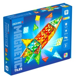 Geomag™ Gems Magnetic Tiles Construction Set, 32 Pieces