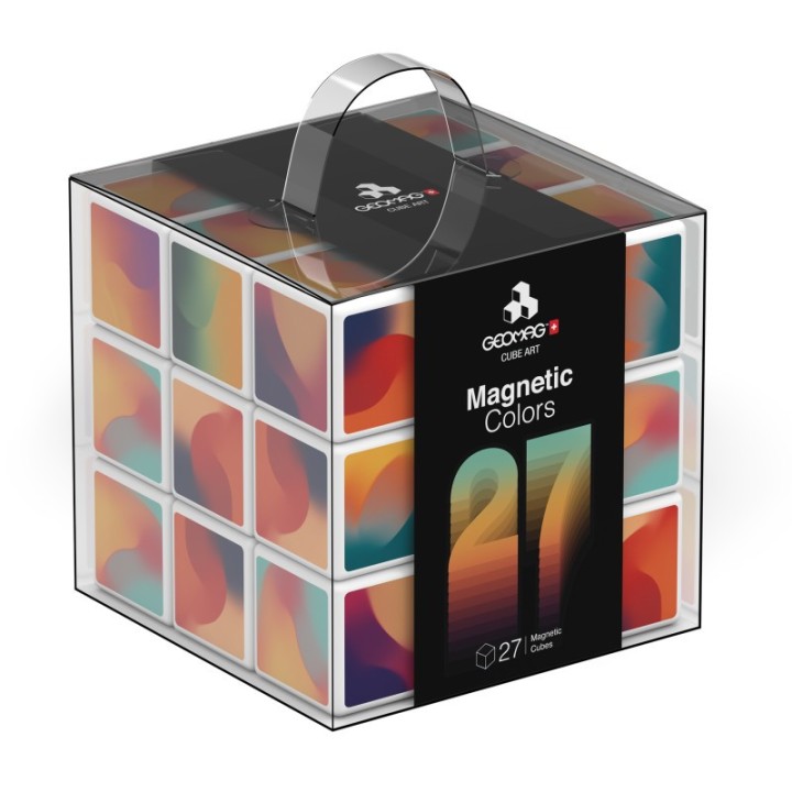 Geomag™ Colors Art Magnetic Cubes, 27 Pieces