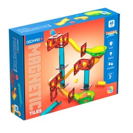 Geomag™ Magnetic Tiles Construction Set, Marble Run, 45 Pieces
