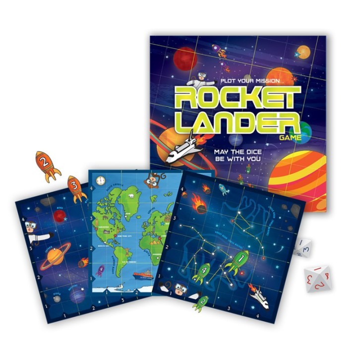 Griddly Kids Rocket Lander Graphing Game