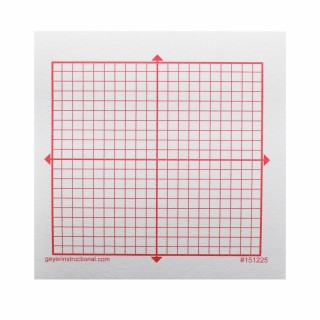 Geyer Instructional Products Graphing 3M Post-it® Notes, XY Axis, 20 x 20 Square Grid, 4 Pads