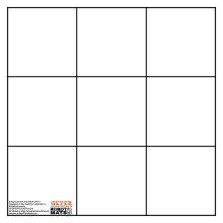 Geyer Instructional Products Botley Bot Grid Mat, 9" Squares, 27" x 27"