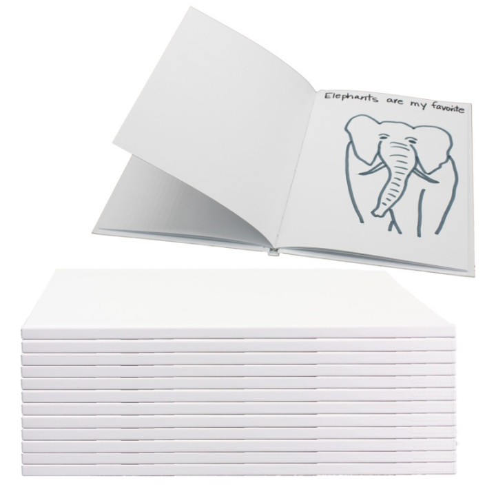 Hayes Publishing Hardcover Blank Book, 8-1/2" x 11" Portrait, Class Pack 12