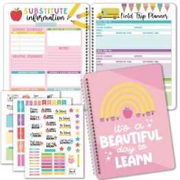 Hadley Designs Pink Undated Teacher Planner and Lesson Plan Book