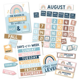 Hadley Designs Boho Circle Time Bulletin Board Calendar for Classroom